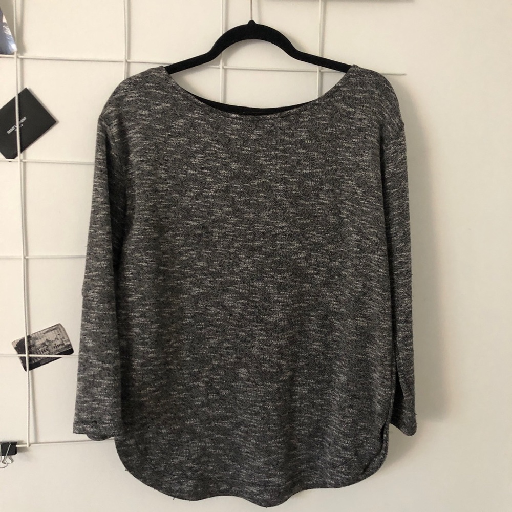Black and White Long Sleeve Sweater